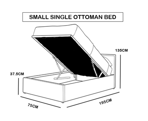 Amelia Chesterfield Headboard & Footplate Bespoke Ottoman Bed-Ottoman Bed-Chic Concept