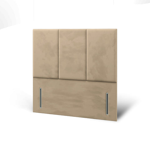 York Three Panels Fabric Upholstered Tall Headboard with Kids Divan Bed Base & Mattress Options-Divan Bed-Chic Concept