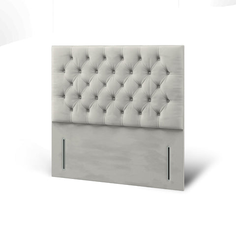 Savoy Chesterfield Buttoned Fabric Upholstered Tall Headboard with Kids Divan Bed Base & Mattress Options-Divan Bed-Chic Concept
