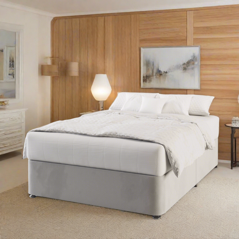 Luxury Platform Top Divan Bed Base with Storage Drawers