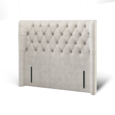 Duke Chesterfield Fabric Upholstered Winged Headboard with Ottoman Storage Bed & Mattress Options-Ottoman Bed-Chic Concept