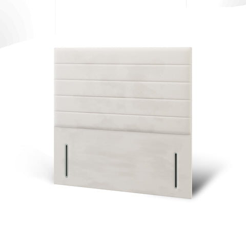 Eden Horizontal Panels Fabric Upholstered Tall Headboard with Kids Divan Bed Base & Mattress Options-Divan Bed-Chic Concept