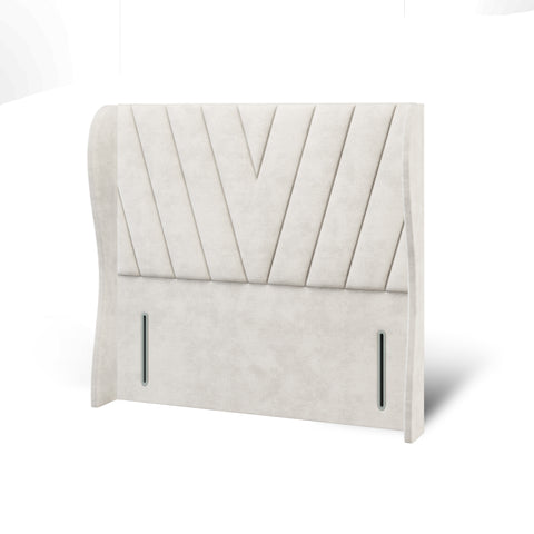 Victory Fabric Upholstered Solitaire Winged Headboard with Ottoman Storage Bed & Mattress Options-Ottoman Bed-Chic Concept