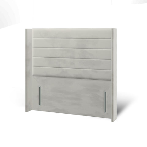 Eden Horizontal Panel Straight Wing Bespoke Headboard Divan Base Storage Bed with Mattress Options-Divan Bed-Chic Concept