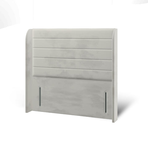 Eden Horizontal Panel Top Curve Wing Bespoke Headboard Divan Base Storage Bed with Mattress Options-Divan Bed-Chic Concept