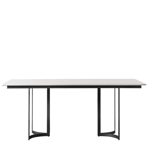 Everton Black and White Dining Table-Chic Concept