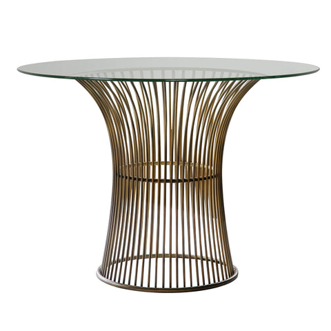 Zepplin Bronze Dining Table-Chic Concept