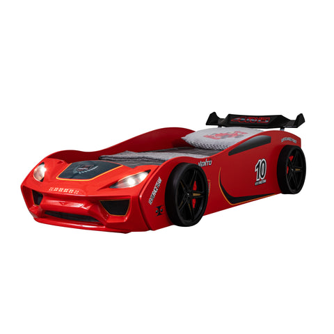 GT Enzo 3FT Single Children's Novelty Red Racing Car Bed with Headlights-Children's Bed-Chic Concept