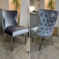 Lewis Dining Chair with Chrome Legs-Dining Chairs-Chic Concept