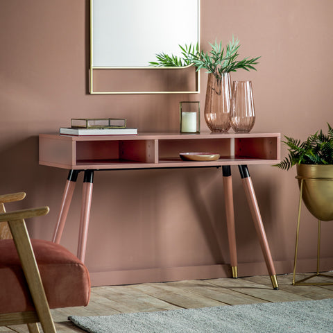 Holbrook Pink Storage Console Table-Console Table-Chic Concept