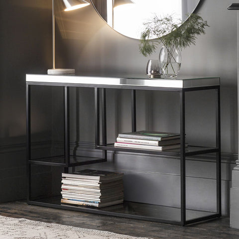 Pippard Black Console Table-Console Table-Chic Concept