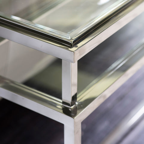 Salerno Silver Console Table-Console Table-Chic Concept