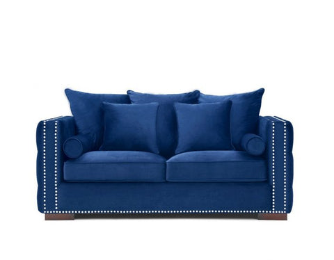 Royal Blue Velvet Moscow Sofa Sets-Fabric Sofa-Chic Concept