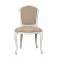 White Annabelle Natural Stripe Dining Chair-Dining Chairs-Chic Concept