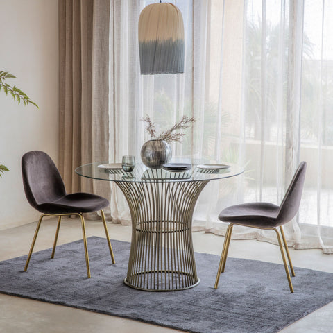 Brown Velvet Flanagan Dining Chair-Dining Chairs-Chic Concept