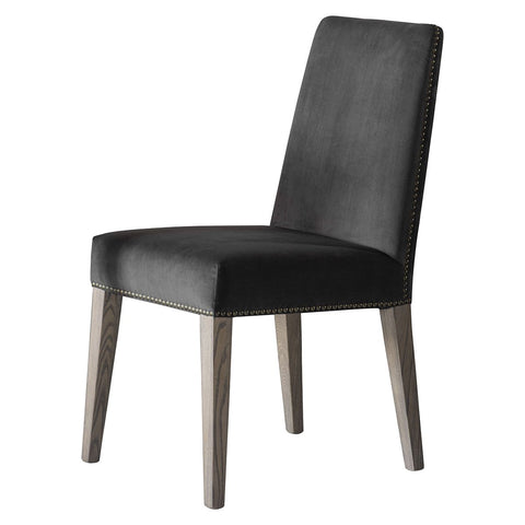 Rex Dining Chair Mouse Brown Velvet-Dining Chairs-Chic Concept