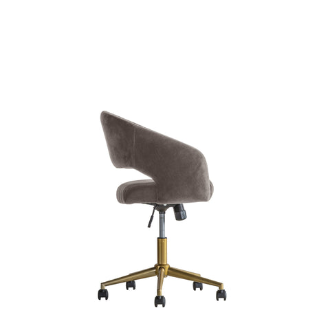 Murray Grey Velvet Swivel Chair-Occasional Chair-Chic Concept
