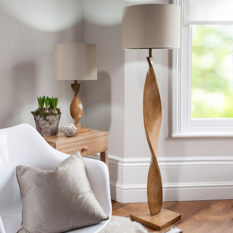Natural Oak Abia Floor Lamp-Table Lamp-Chic Concept