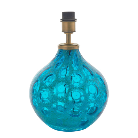 Teal Glass Abner Table Lamp-Table Lamp-Chic Concept