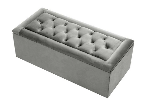 Chesterfield Border Buttoned Ottoman Storage Blanket Toy Box-Ottoman Box-Chic Concept