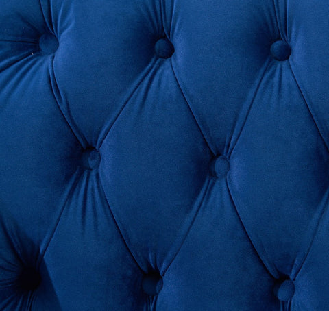 Royal Blue Velvet Chesterfield Corner Sofa-Chesterfield Sofa-Chic Concept