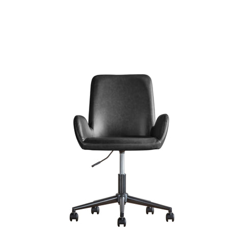 Faraday Charcoal Swivel Chair-Occasional Chair-Chic Concept