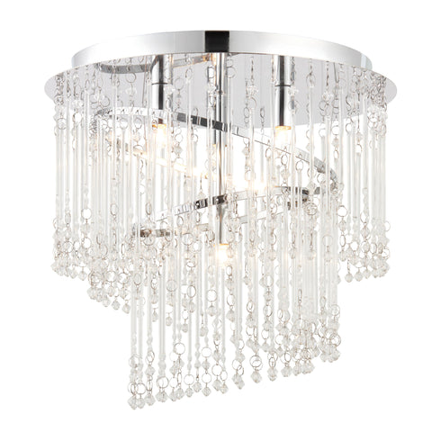 Camille Chrome Ceiling Lamp-Ceiling Light-Chic Concept