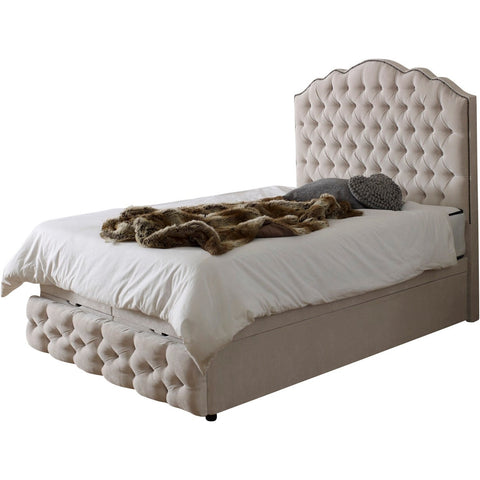 Amelia Chesterfield Headboard & Footplate Bespoke Ottoman Bed-Ottoman Bed-Chic Concept