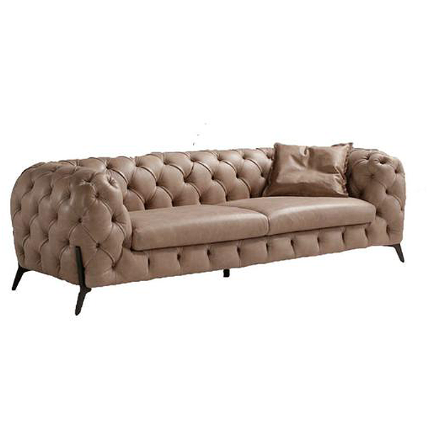 Baltimore Chesterfield Genuine Italian Leather Sofa Chic Concept