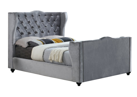Majestic Chesterfield Upholstered Sleigh Bed-Sleigh Bed-Chic Concept