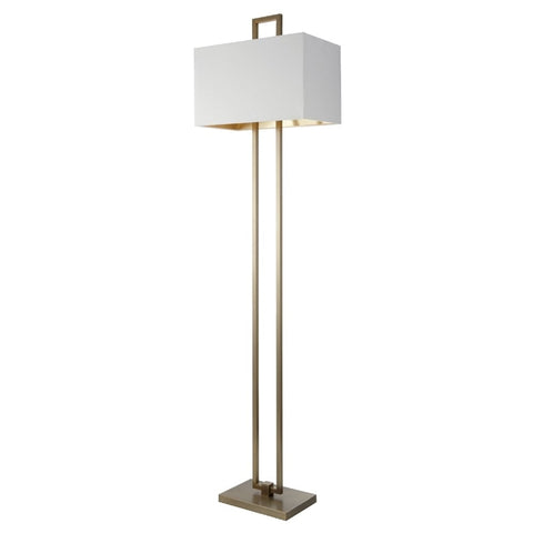 Antique Brass Danby Floor Lamp with Shade-Floor Lamp-Chic Concept