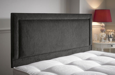 Laura Plain Border Fabric Upholstered Bespoke Low Headboard-Low Headboard-Chic Concept