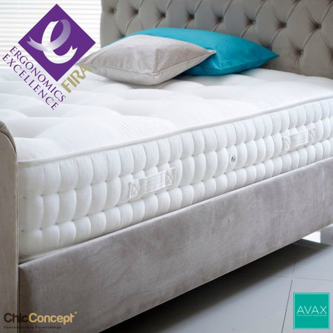 AVAX Lois FIRA Certified Ergonomic Pocket Sprung Hand Stitched Tufted Mattress-AVAX Mattress-Chic Concept