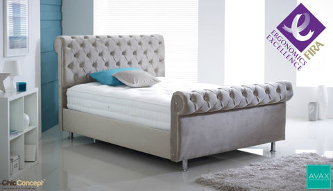 AVAX Lois FIRA Certified Ergonomic Pocket Sprung Hand Stitched Tufted Mattress-AVAX Mattress-Chic Concept