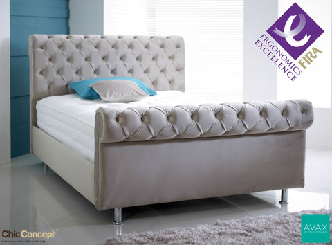 AVAX Lois FIRA Certified Ergonomic Pocket Sprung Hand Stitched Tufted Mattress-AVAX Mattress-Chic Concept