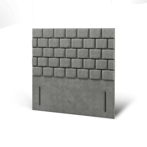 Brick Design Bespoke Tall Headboard Divan Bed Base with Mattress Options-Divan Bed-Chic Concept