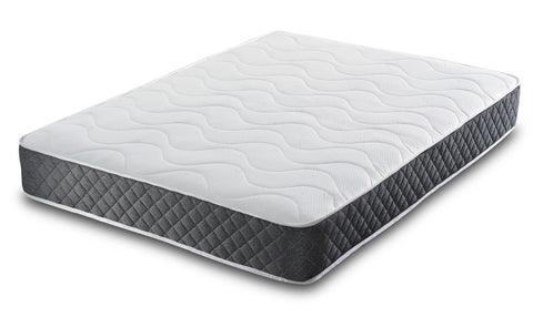 Orthopaedic Open Coil Sprung Black Quilted Border Memory Foam Mattress-Orthopaedic Mattress-Chic Concept