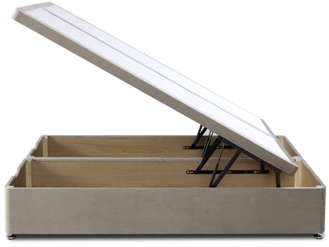 Ottoman Storage Side Lift Opening Fabric Upholstered Divan Base Bed Frame-Ottoman Bed-Chic Concept