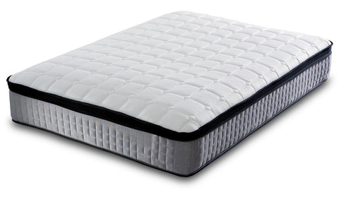 Orthopaedic 1000 Pocket Sprung Grey Pillow Top Border Memory Foam Mattress-Pocket Sprung Mattress-Chic Concept