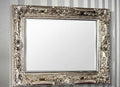 Rectangular Rocco Silver Ornate Wall Mirror-Ornate Mirror-Chic Concept