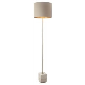 Sintra Antique Brass Marble Base Floor Lamp-Floor Lamp-Chic Concept