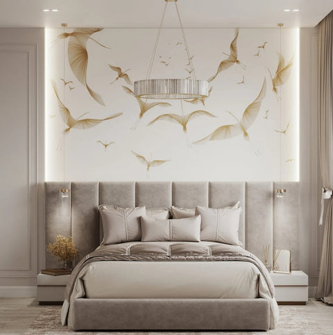 New Low Vertical Wall Panels Bespoke Designer Wall Mounted Headboard Fabric Upholstered Bed - Build Your Bed-mws_apo_generated-Chic Concept