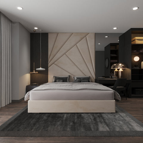 New Multi Diagonal Panels Bespoke Design Wall Mounted Fabric Upholstered Headboard-mws_apo_generated-Chic Concept