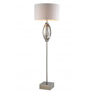 Seraphina Nickel Oval Rings Floor Lamp-Floor Lamp-Chic Concept
