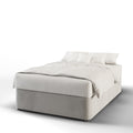 Ascent Chevron Design Straight Wing Bespoke Headboard Divan Base Storage Bed with Mattress Options-Divan Bed-Chic Concept
