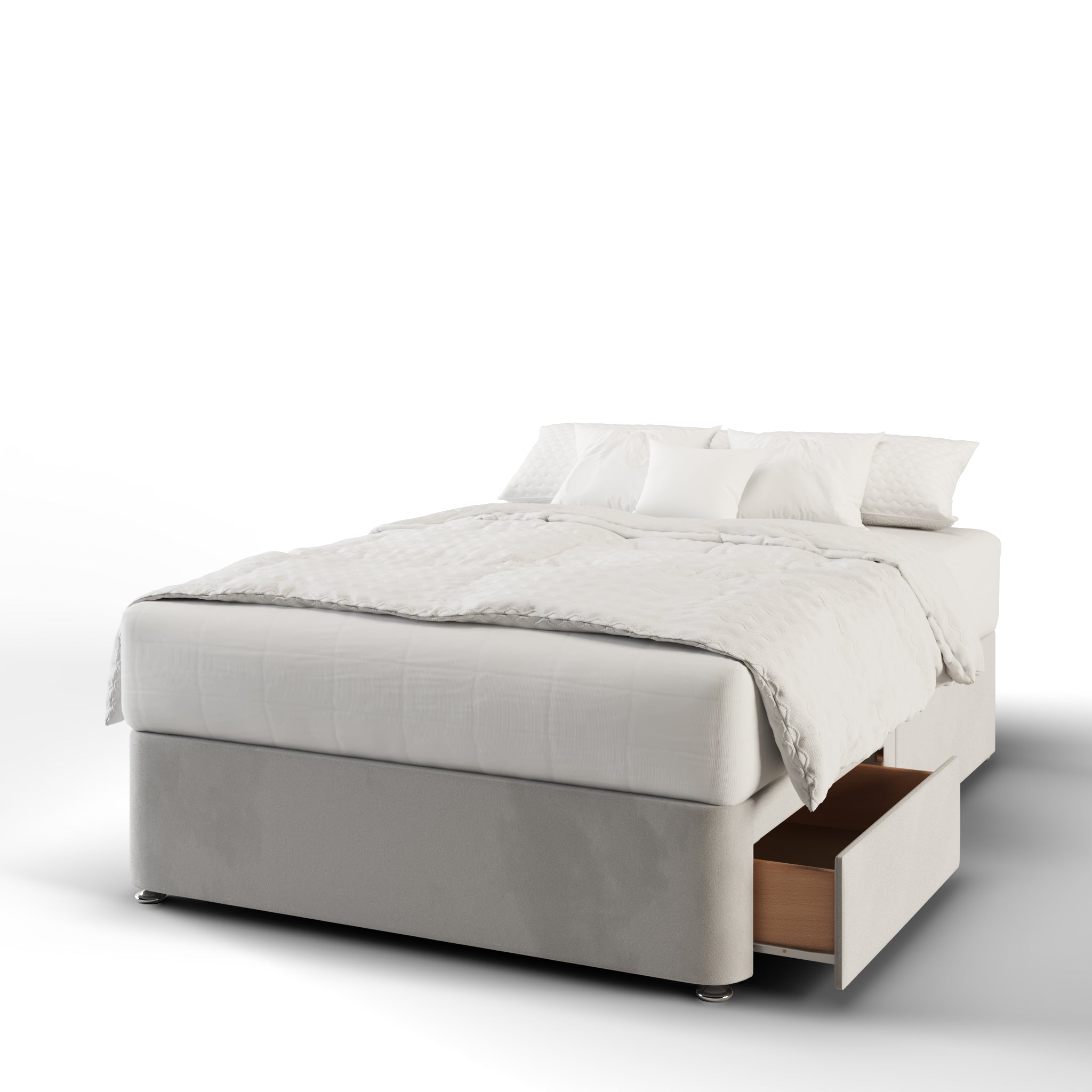 Dormeo Vertical Panels Buttoned Tall Headboard Kids Divan Bed Base wit Chic Concept
