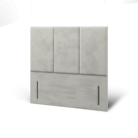 York Three Panel Fabric Upholstered Bespoke Tall Floor Standing Headboard-Tall Floor Standing Headboard-Chic Concept