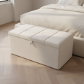 4 Panel Upholstered Ottoman Storage Box-Chic Concept
