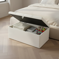 4 Panel Upholstered Ottoman Storage Box-Chic Concept