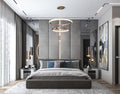 New 4 Panel Gold Metal Aluminium Strip Bespoke Designer Wall Mounted Headboard Fabric Upholstered Bed - Build Your Bed-mws_apo_generated-Chic Concept